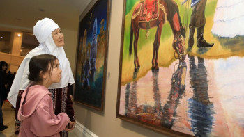 Фотография к новости: Әскери музейде жас суретшілер көрмесі ашылды