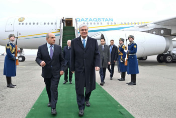 Фотография к новости: Президент Әзербайжан Республикасына мемлекеттік сапармен барды