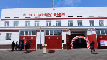 Фотография к новости: Түркістан облысында жаңа өрт сөндіру депосы пайдалануға берілді