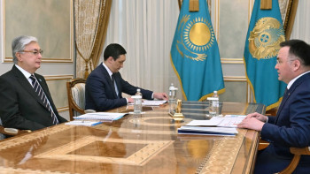 Фотография к новости: Мемлекет басшысы Жоғарғы Сот төрағасын қабылдады