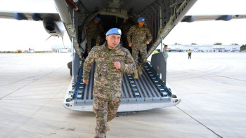 Фотография к новости: Қазақстандық бітімгерлер ротасы Голан жоталарына келді