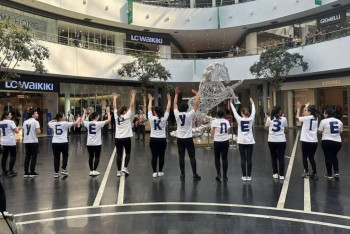 Астанада сауда орталығында туберкулезге қарсы күреске арналған флешмоб өтті