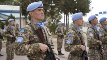 Фотография к новости: Қазақстандық бітімгерлер Голан биіктіктеріндегі дербес миссияға кірісті