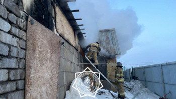 Фотография к новости: Ақмола облысында жеке тұрғын үйде өрт шықты