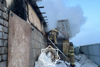 Ақмола облысында жеке тұрғын үйде өрт шықты