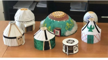 Фотография к новости: Павлодарда сотталушылар киіз үй жасап жарысты