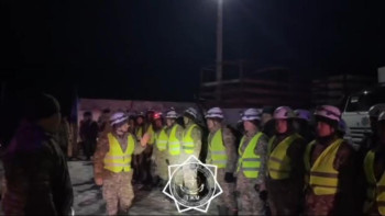 Фотография к новости: Су тасқыны. Әскери қызметкерлер Ақтөбе облысына көмекке аттанды