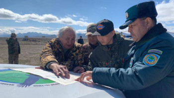 Фотография к новости: Арқарлардың көктемгі әуе санағы басталды