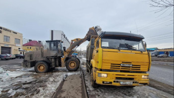 Фотография к новости: Астанадан бір түнде 6,1 мың текше метрден астам қар шығарылды