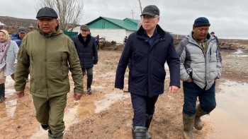 Фотография к новости: Ұлытау облысында су тасқыны кезеңі штаттық режимде өтіп жатыр