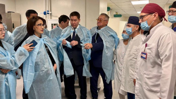 Фотография к новости: Министр Маңғыстау облысындағы денсаулық сақтау саласының жұмысымен танысты