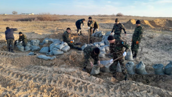 Фотография к новости: Атырау облысында тасқын суға қарсы жұмыс қарқынды