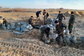 Фотография к новости: Атырау облысында тасқын суға қарсы жұмыс қарқынды