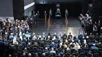 Фотография к новости: Әшімбаев Өмірбек Байгелдімен қоштасу рәсіміне қатысты