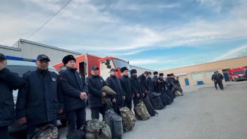 Фотография к новости: Атырау облысына Маңғыстаудан ТЖД жедел тобы көмекке аттанды