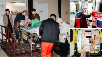 Фотография к новости: Жылыой ауданының орталық ауруханасындағы науқастар Маңғыстау облысына тасымалдануда