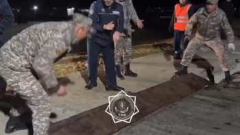 Фотография к новости: Ақтөбе облысына понтондық көпір паркі жеткізілді