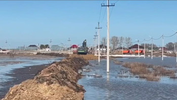 Фотография к новости: Целиноград ауданындағы су тасқынына қарсы жұмыстар жалғасуда