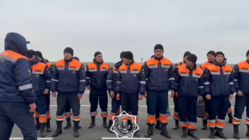 Фотография к новости: Атырауға Алматы облысынан құтқарушылар көмекке келді