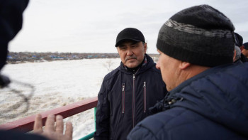 Фотография к новости: Нұрлан Нұржігітов Солтүстік Қазақстан облысының су қоймаларын аралады