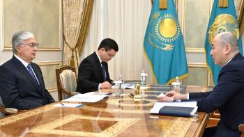 Фотография к новости: Мемлекет басшысы Өнеркәсіп және құрылыс министрін қабылдады