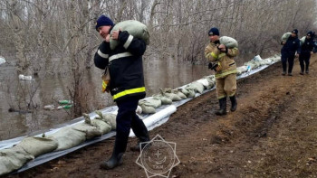 Фотография к новости: Елордалық құтқарушылар су тасқынына қарсы жұмыстарды жалғастыруда