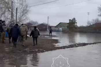 Фотография к новости: Су тасқыны. Министр Шыңғыс Әрінов СҚО-ға барды