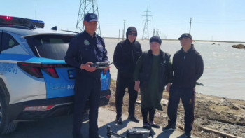 Фотография к новости: Су тасқыны. Атырауда жоғалған ер адам дронның көмегімен табылды