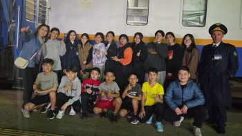 Фотография к новости: Батыс Қазақстаннан 250-ден аса бала пойыз арқылы лагерлерге жеткізілді