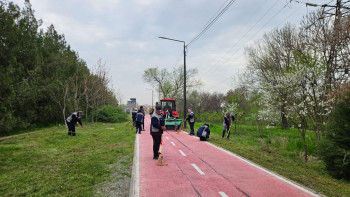 Фотография к новости: "Таза Қазақстан": Дендробақта бауырсақ таратылып, қариялар бата берді
