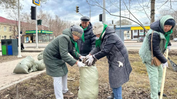 Фотография к новости: Астанада ауқымды экологиялық акция басталды