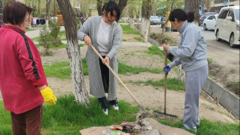Фотография к новости: Таразда «Таза Қазақстан» акциясы аясында «Таза өлке» апталығы іске қосылды