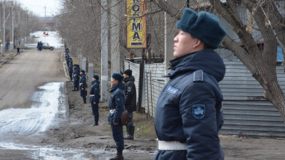 Полиция Петропавлдағы су басқан аудандарда қоғамдық тәртіпті күзетіп жүр