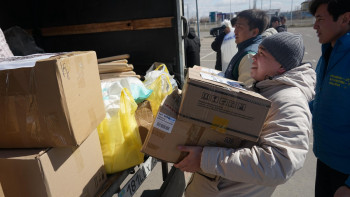 Фотография к новости: Павлодардан өзге өңірлерге 73 тонна гуманитарлық көмек жіберілді