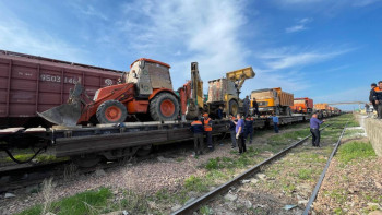 Фотография к новости: Алматы облысынан Батыс Қазақстанға техника жіберіледі