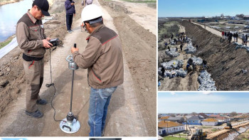 Фотография к новости: Атырауда салынып жатқан бөгеттердің сапасын 20 мердігер мекеме бақылайды