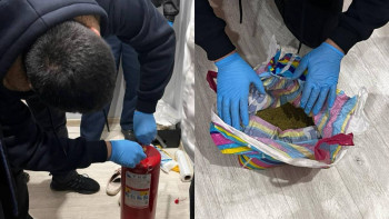 Фотография к новости: Қостанай облысында полиция тұрғыннан 4 келіден астам гашиш тәркіледі