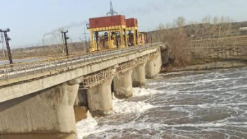 Фотография к новости: Сергеев су торабының төменгі бөлігінің жағалауы нығайтылды