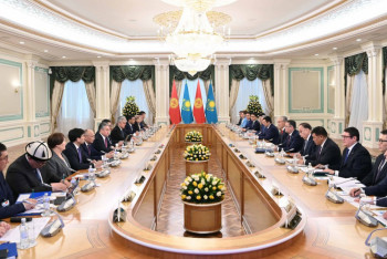 Фотография к новости: Тоқаев пен Жапаров Жоғары мемлекетаралық кеңес отырысына қатысты