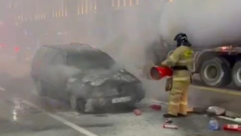 Фотография к новости: Астана мен Шымкентте автокөлікте өрт болды