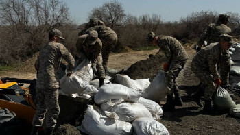 Фотография к новости: Бүгін Жайық өзеніндегі су деңгейі тағы көтерілді