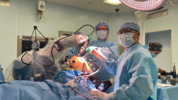 Фотография к новости: Елордада жамбас және тізе буындарына роботпен ота жасалды