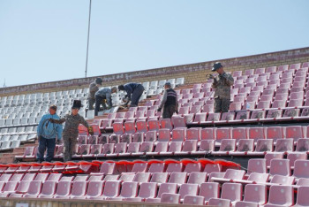 Фотография к новости: Семейдің орталық стадионы толықтай қайта жаңғыртылады