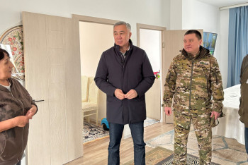 Фотография к новости: Серік Жұманғарин Қобда ауылының тұрғындарымен кездесті