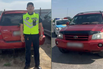 Фотография к новости: Түркістан облысында полиция 90 млн теңге берешегі бар жүргізушіні ұстады