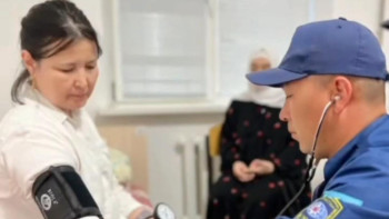 Фотография к новости: Апаттар медицинасы орталығы құлсарылықтарға көмек көрсетті