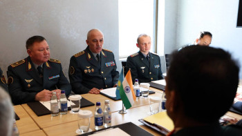 Фотография к новости: Кеңес алаңында Үндістан делегациясының өкілімен хаттамалық кездесу өтті