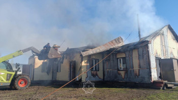 Фотография к новости: Ақмола облысында қоғамдық ғимарат өртенді