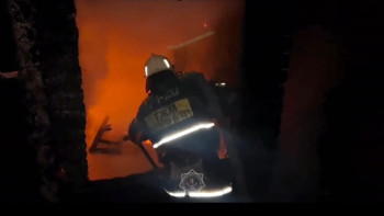 Фотография к новости: Алтай ауданының демалыс аймағында орналасқан үй өртенді.