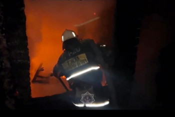 Алтай ауданының демалыс аймағында орналасқан үй өртенді.